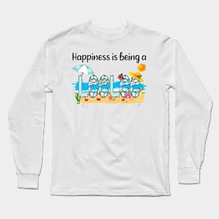 Happiness Is Being A Leelee Summer Beach Happy Mother's Day Long Sleeve T-Shirt